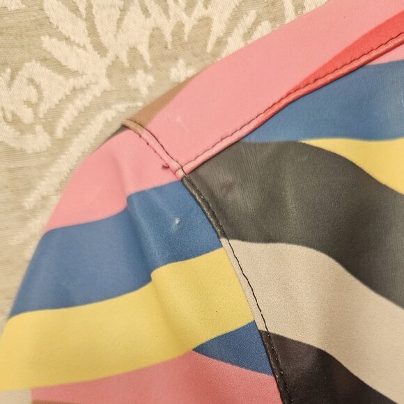Boden rainbow striped coat raincoat bloggers' favorite size 4 - Picture 13 of 14